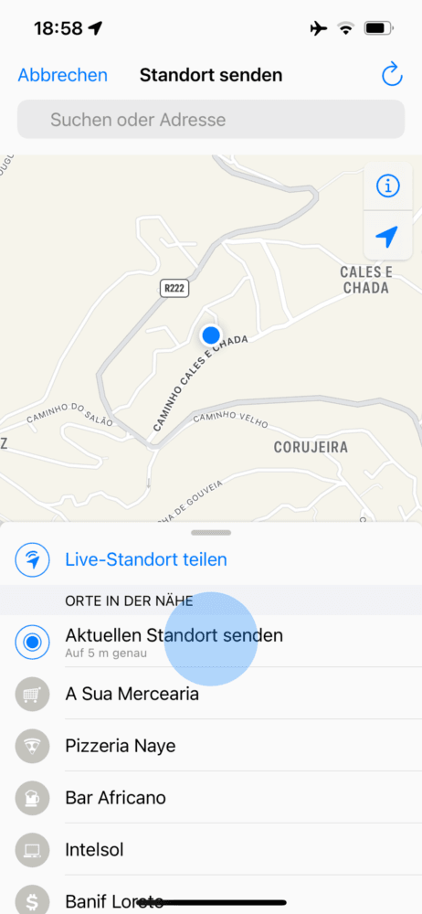 WhatsApp Ortungsdienst aktivieren