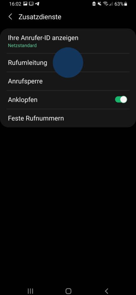 Am Android Rufumleitung deaktivieren