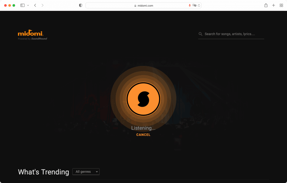 Mit Midomi Musik erkennen online