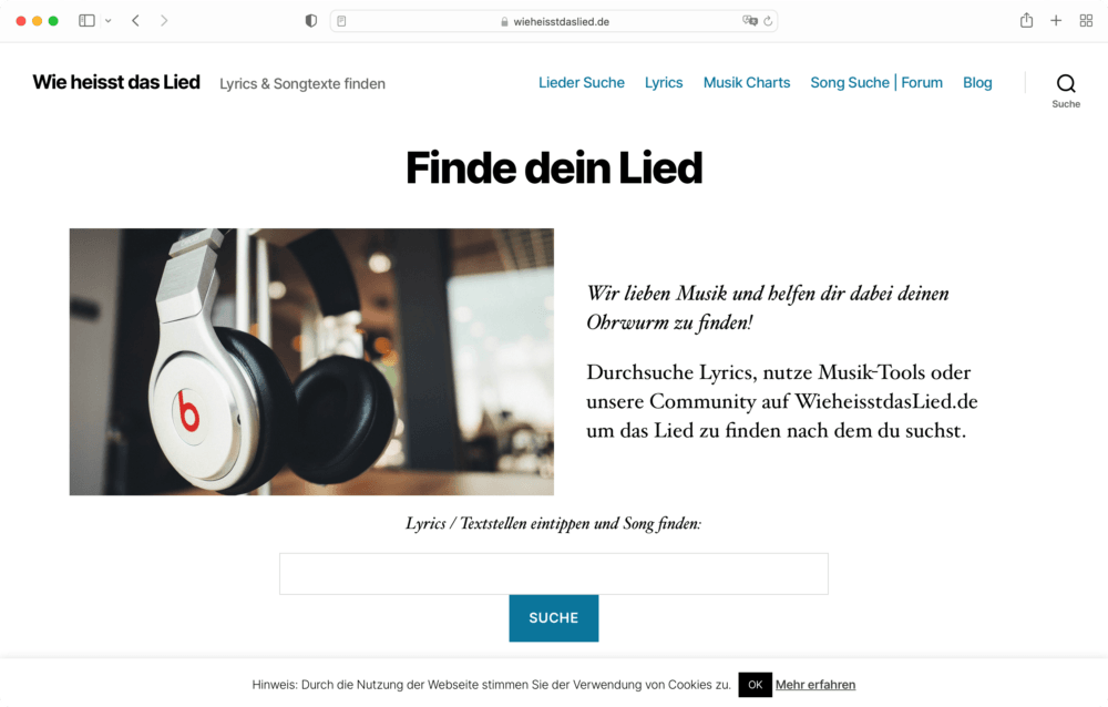 Musik erkennen lassen online über Wie heisst das Lied