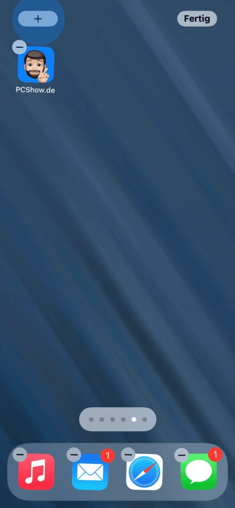 iOS Widget hinzufügen