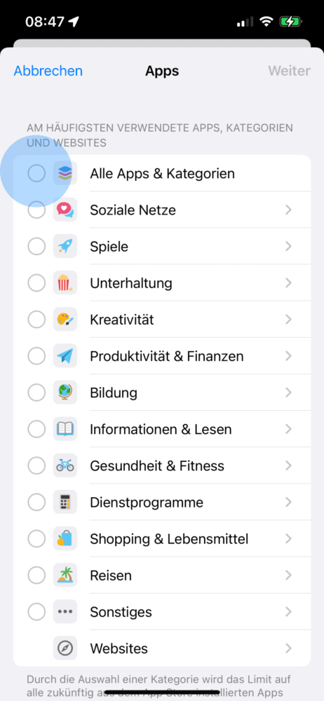 iPhone Kindersicherung App Begrenzung einrichten
