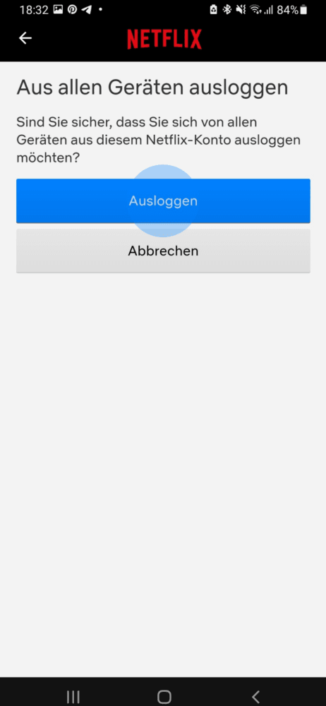 Netflix Geräte löschen