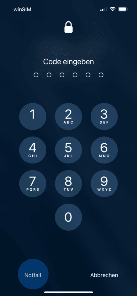 Notfallpass iPhone ohne Pin öffnen