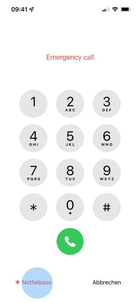 Notfallpass iPhone im Sperrzustand öffnen