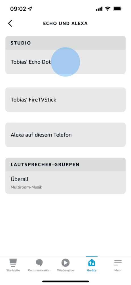 Alexa Lautstärke ändern 