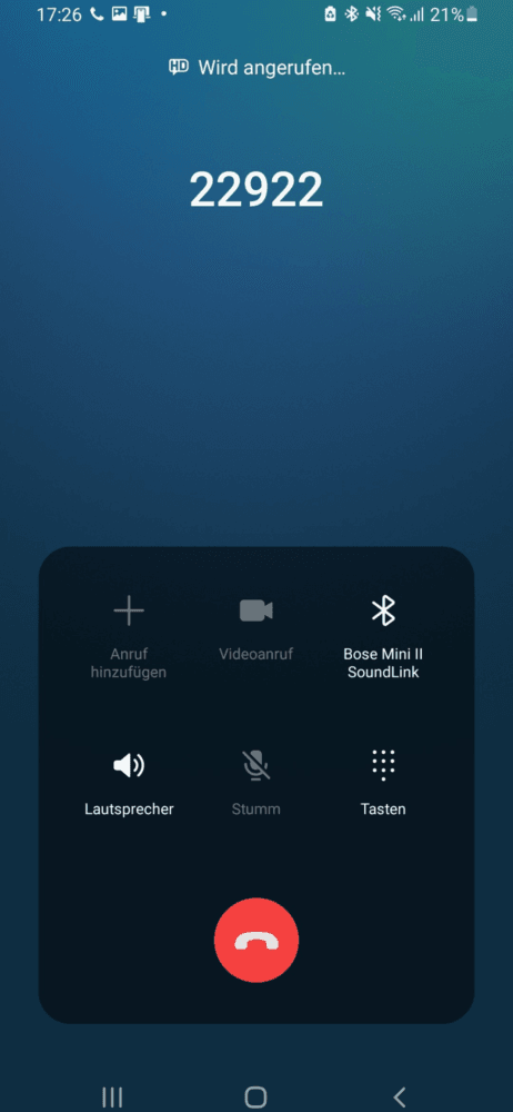 Mit dem Handy anrufen