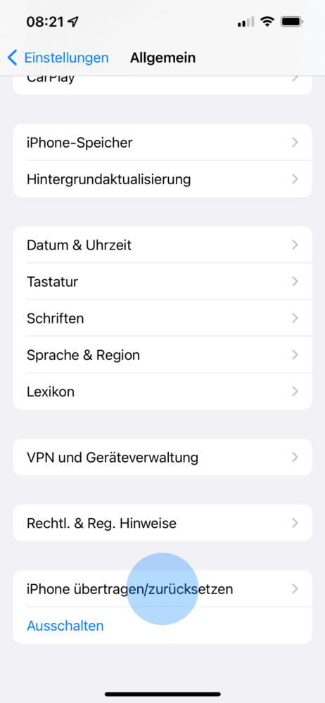 iPhone für den Verkauf vorbereiten