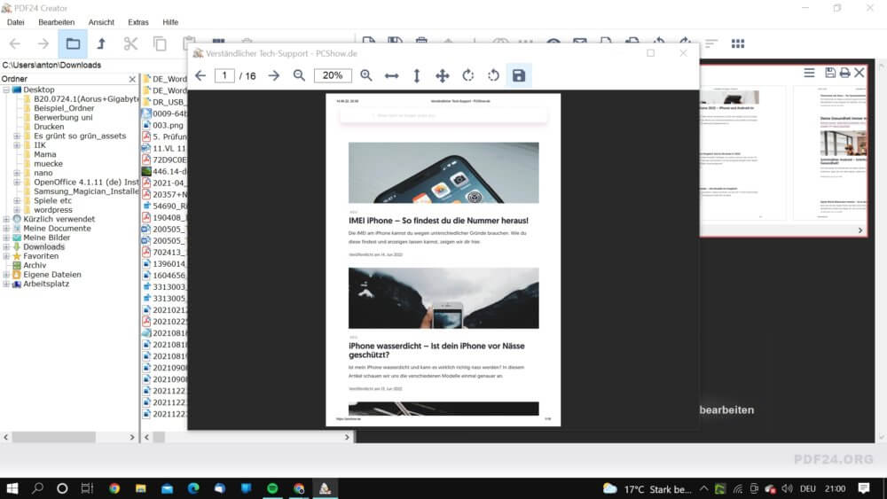 Mehrere PDF nachträglich bearbeiten