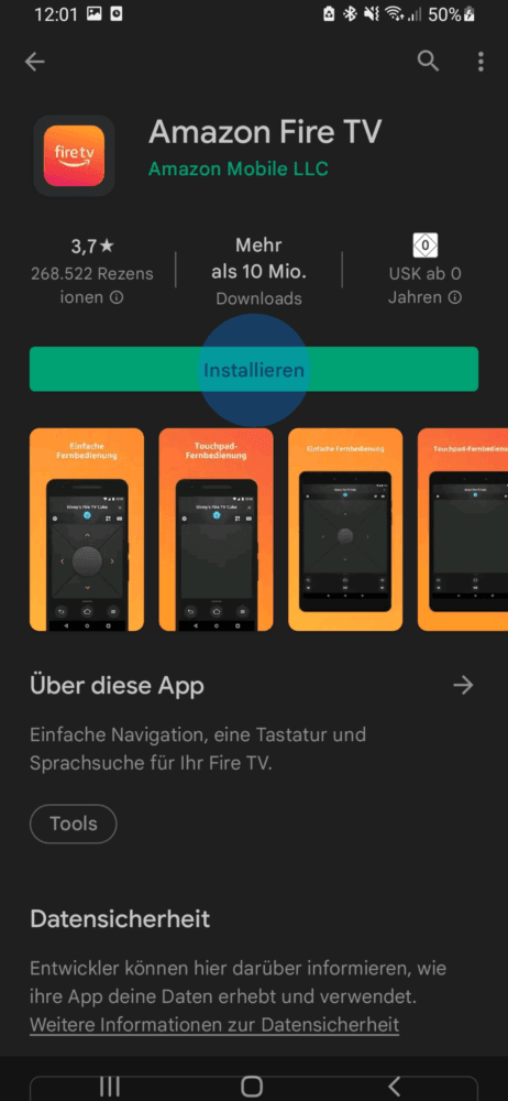Remote Fire TV App installieren