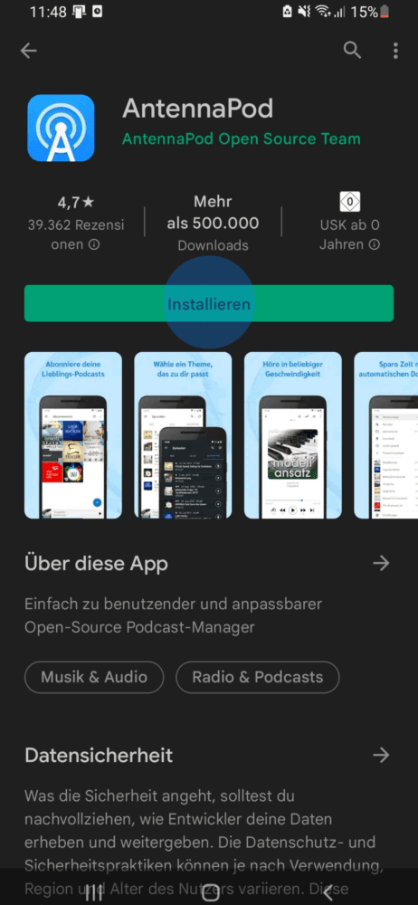 App installieren