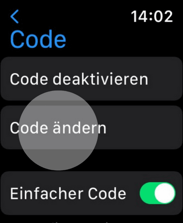 Gehe auf Code ändern