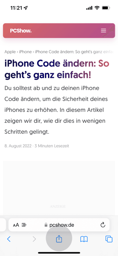 Dokument oder Webseite auswählen