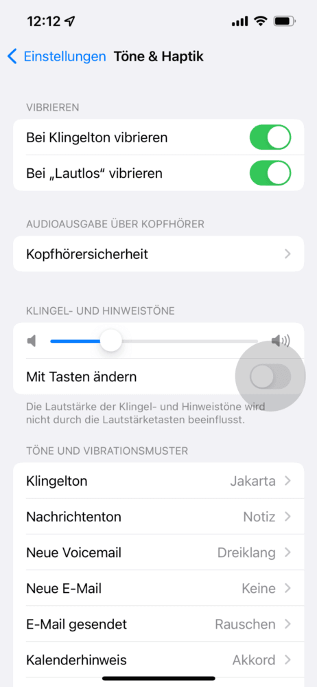 iPhone lauter machen für Klingeltöne