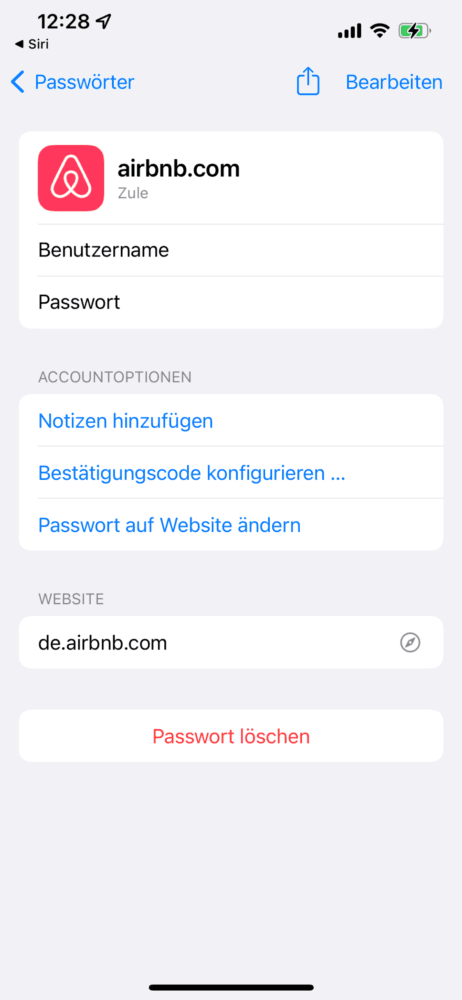 Passwort ansehen