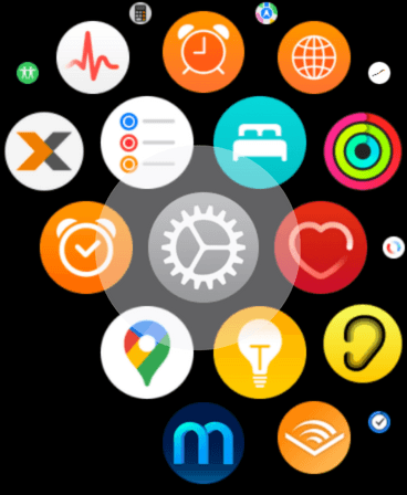 Einstellungen der Apple Watch öffnen