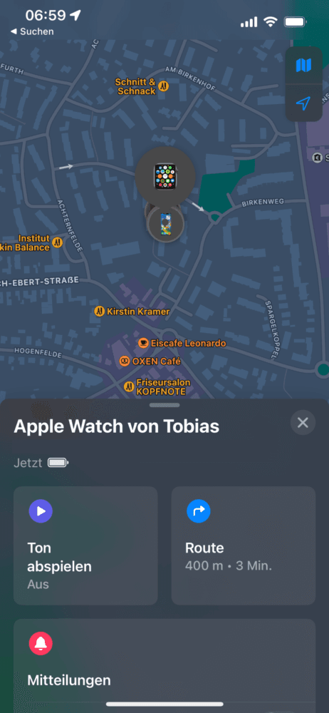 Ton abspielen auf der Apple Watch