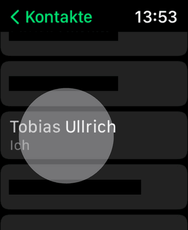 Kontakt anrufen