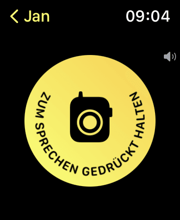 An der Apple Watch über Walkie Talkie sprechen