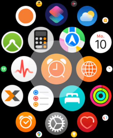 Apple Watch Wecker auswählen